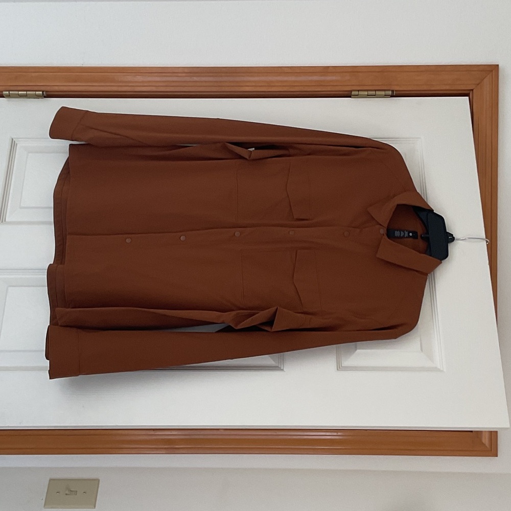lululemon athletica Men's Casual Button Down Shirt - Brown